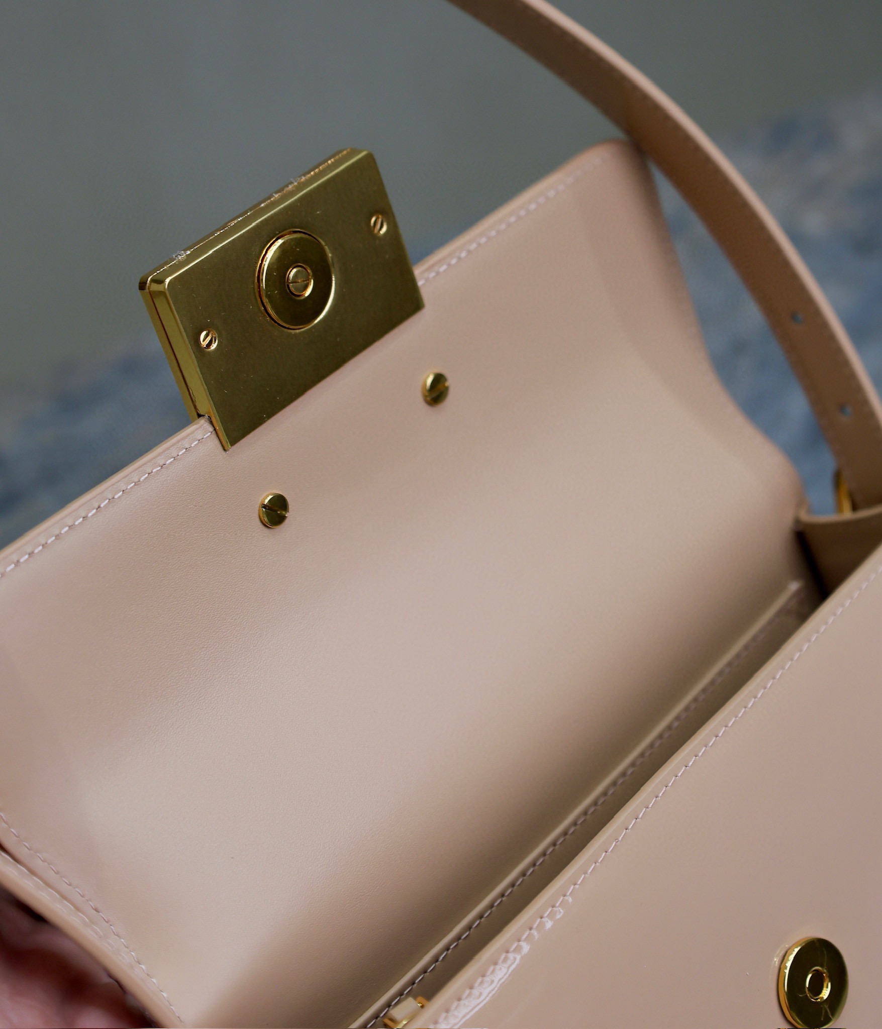 Miss Dior Flap Bag Blush Patent Calfskin